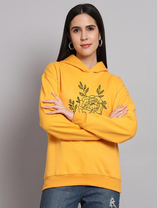 women printed long sleeve hooded sweatshirt - 22107527 - Very Small Image - 1