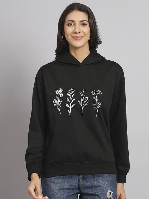 women printed long sleeve hooded sweatshirt - 22107531 - Very Small Image - 1