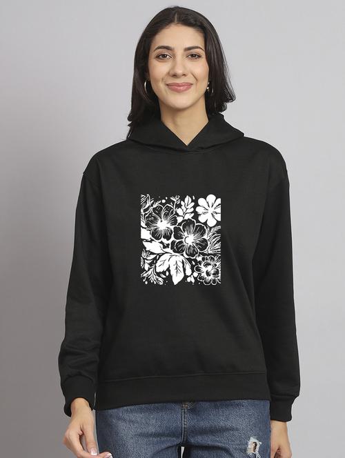 women printed long sleeve hooded sweatshirt - 22107532 - Very Small Image - 1