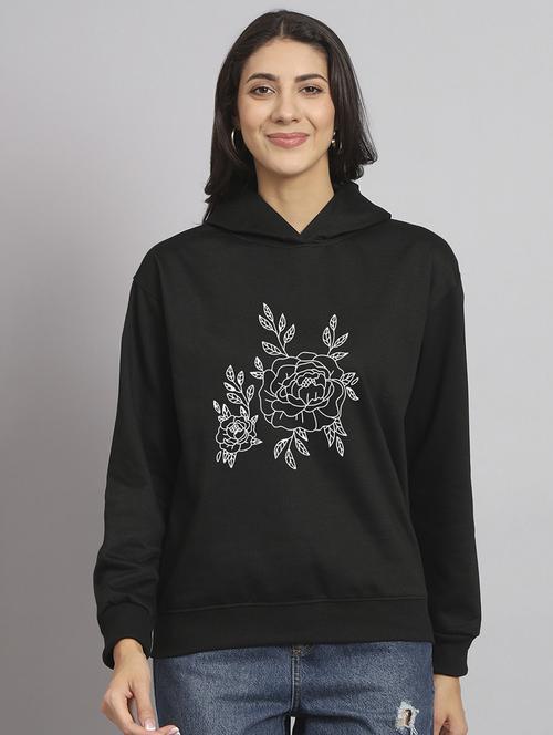 women printed long sleeve hooded sweatshirt - 22107533 - Very Small Image - 1