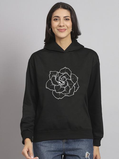 women printed long sleeve hooded sweatshirt - 22107534 - Very Small Image - 1