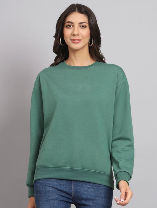 women solid long sleeve sweatshirt - 22107570 - Very Small Image - 1