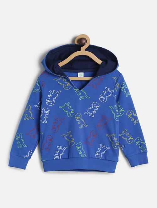 boys printed long sleeve hooded sweatshirt - 22107785 - Very Small Image - 1