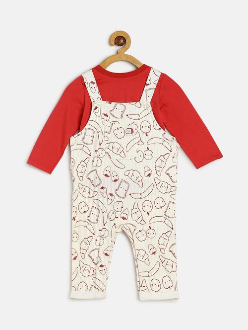 boys printed t-shirt and dungree set - 22107885 - Very Small Image - 1