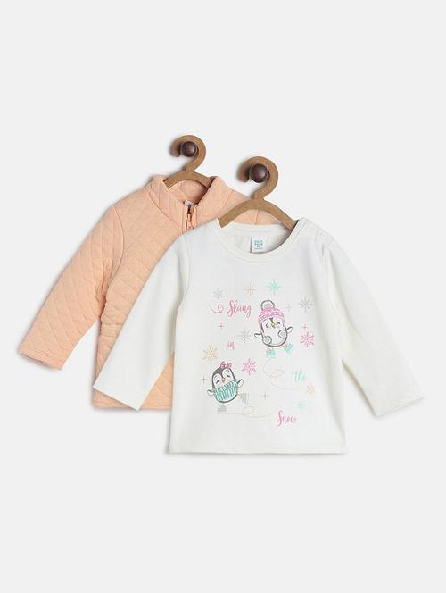 girls pack of 2 printed long sleeve tee - 22108153 - Very Small Image - 1