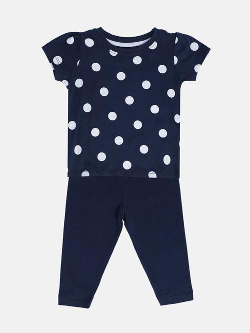 girls polka doted top and  trouser co-ord set - 22108171 - Very Small Image - 1