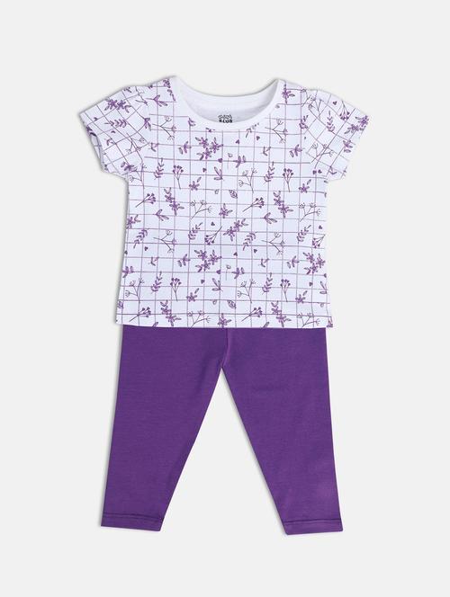girls printed top & trouser co-ord set - 22108172 - Very Small Image - 1
