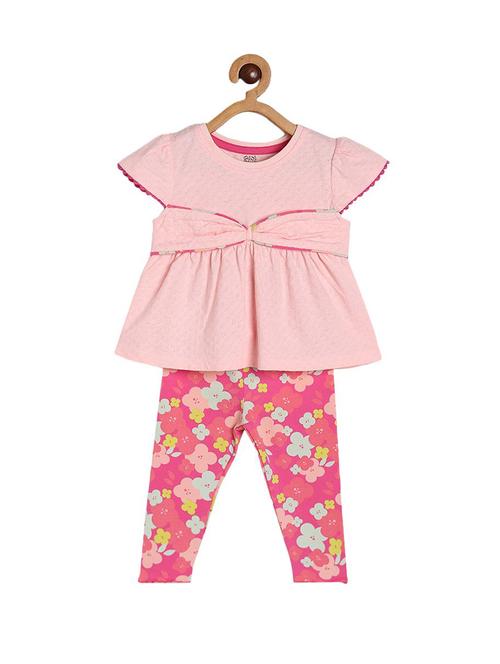 girls printed top and  trouser co-ord set - 22108175 - Very Small Image - 1