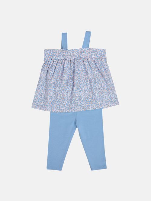 girls printed top & trouser co-ord set - 22108196 - Very Small Image - 1