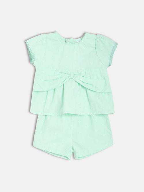 girls printed top & shorts co-ord set - 22108203 - Very Small Image - 1