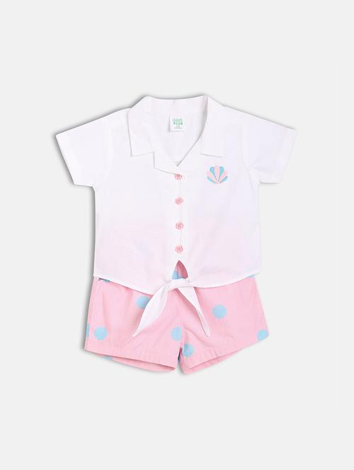 girls printed top & trouser co-ord set - 22108206 - Very Small Image - 1