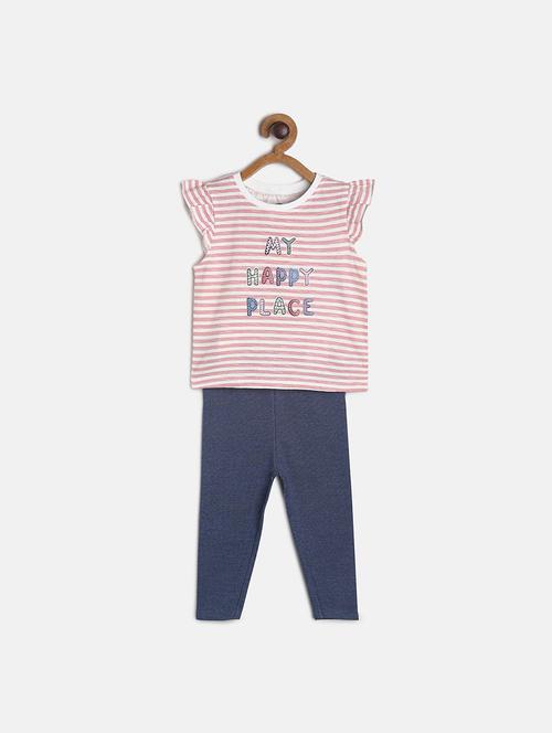 girls printed round neck full length set - 22108219 - Very Small Image - 1