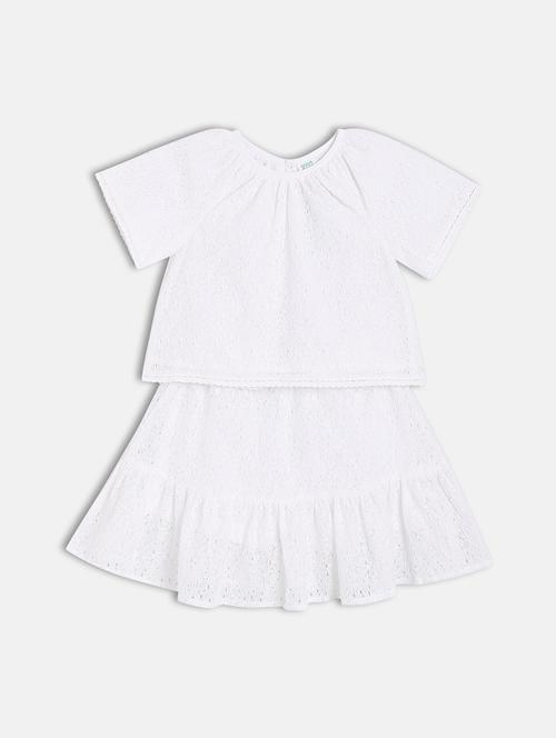 girls self designed skirt & top co-ord set - 22108243 - Very Small Image - 1