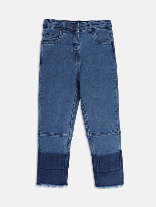 girls plain mid rise slim fit jeans - 22108273 - Very Small Image - 1