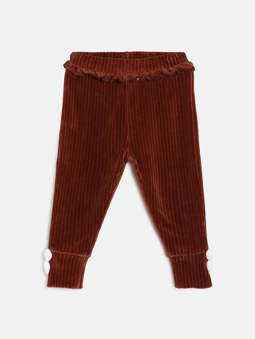 girls solid mid rise legging - 22108345 - Very Small Image - 1