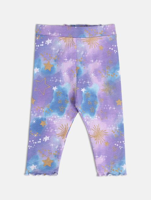 girls printed mid rise legging - 22108369 - Very Small Image - 1
