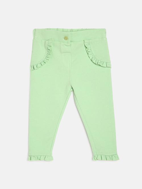 girls solid mid rise legging - 22108376 - Very Small Image - 1