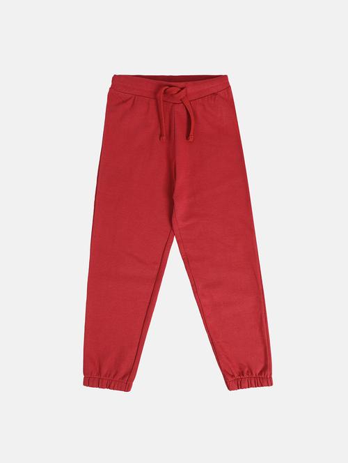 girls plain mid rise jogger - 22108386 - Very Small Image - 1