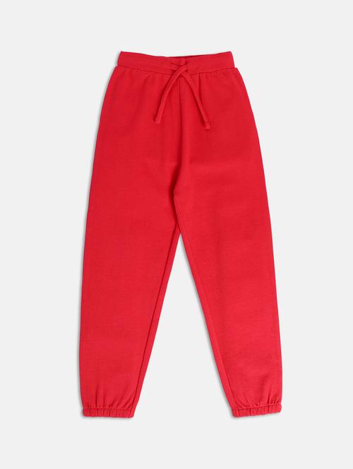 girls plain mid rise jogger - 22108393 - Very Small Image - 1