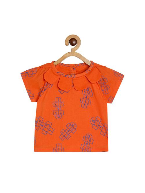 girls printed short sleeve top - 22108502 - Very Small Image - 1