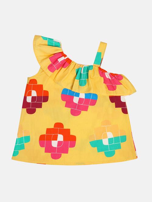 girls printed single shouder top - 22108508 - Very Small Image - 1