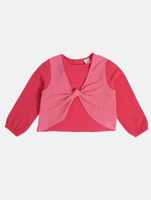 girls solid long sleeve top - 22108533 - Very Small Image - 1