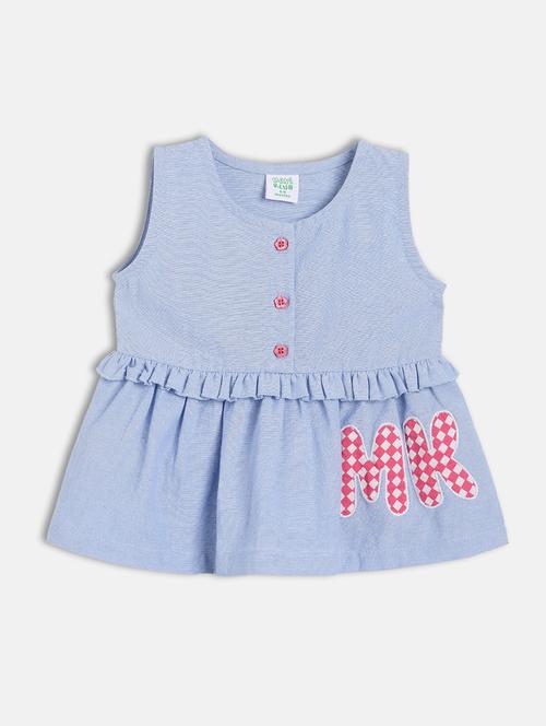 girls solid sleeveless peplum top - 22108542 - Very Small Image - 1