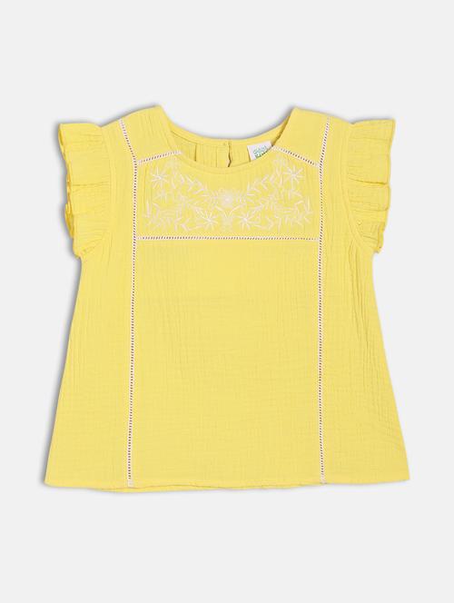 girls embroidered short sleeve top - 22108544 - Very Small Image - 1