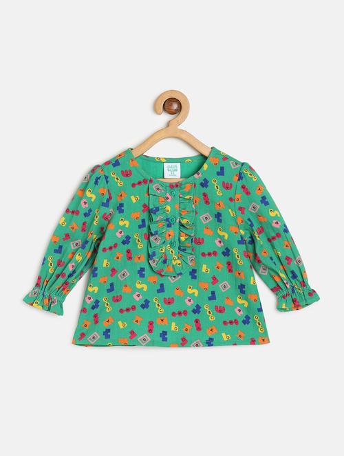 girls printed long sleeve top  - 22108557 - Very Small Image - 1