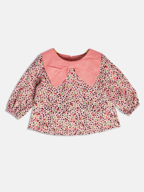 girls printed long sleeve top - 22108559 - Very Small Image - 1