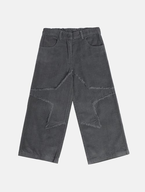 girls solid mid rise trouser - 22108562 - Very Small Image - 1