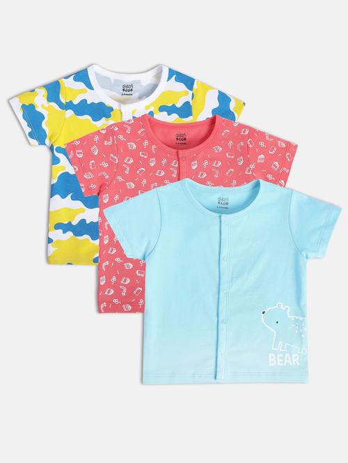 boys pack of 3 printed short sleeve t-shirt - 22108645 - Very Small Image - 1