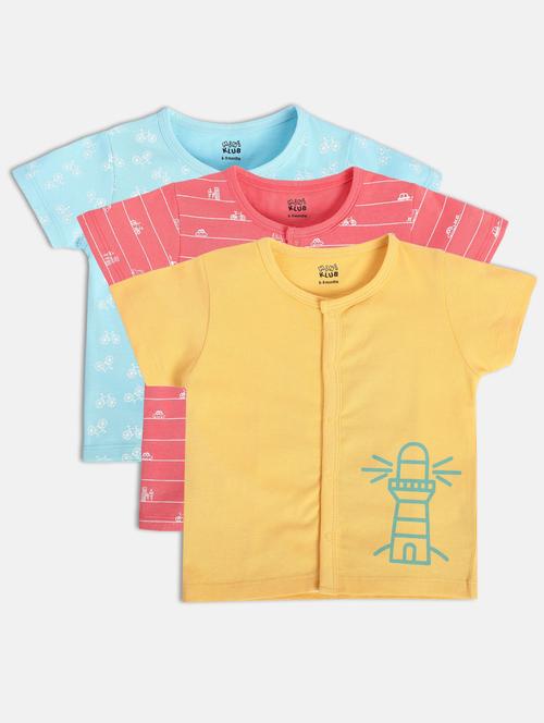 boys pack of 3 printed t-shirt - 22108647 - Very Small Image - 1