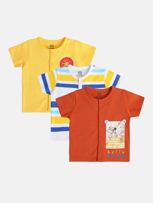 boys pack of 3 printed t-shirt - 22108659 - Very Small Image - 1