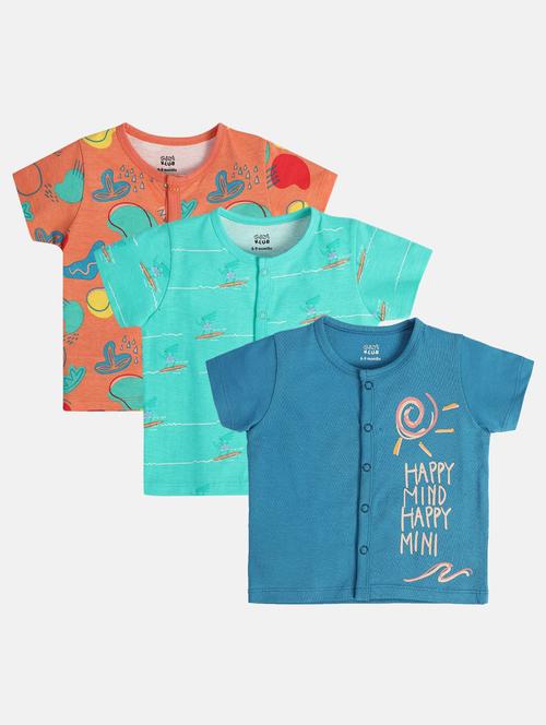 boys pack of 3 printed t-shirt - 22108660 - Very Small Image - 1