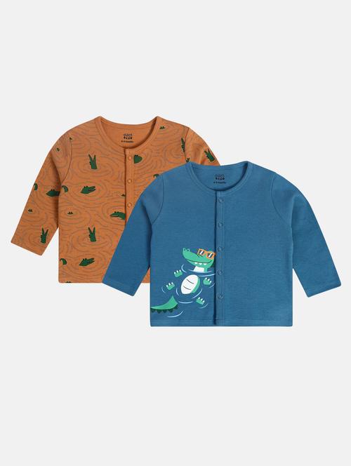 boys pack of 2 printed t-shirt - 22108665 - Very Small Image - 1