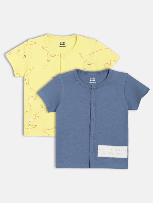 boys pack of 2 printed t-shirt - 22108681 - Very Small Image - 1