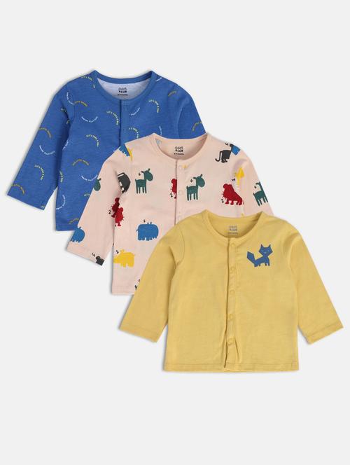 kids pack of 3 long sleeve t-shirt - 22108713 - Very Small Image - 1