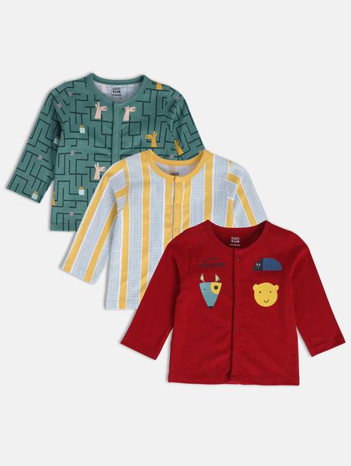 kids pack of 3 long sleeve t-shirt - 22108714 - Very Small Image - 1