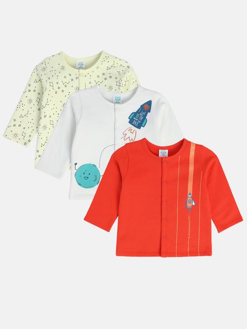 kids pack of 3 long sleeve t-shirt - 22108717 - Very Small Image - 1