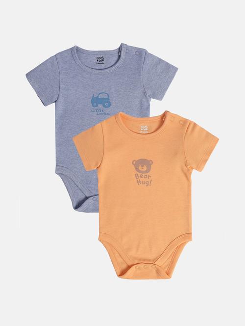 kids pack of 2 printed long sleeve onesies - 22108728 - Very Small Image - 1