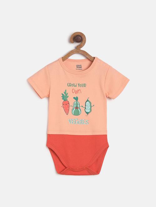 kids printed round neck onesies - 22108756 - Very Small Image - 1