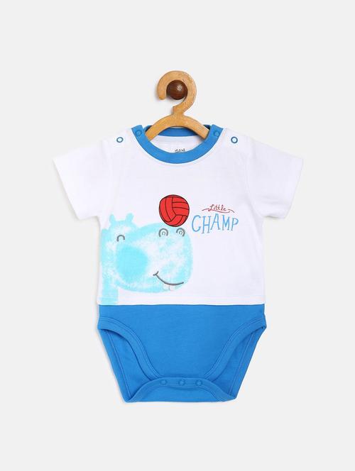 kids printed round neck onesies - 22108761 - Very Small Image - 1