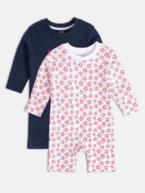 kids pack of 3 printed romper - 22108771 - Very Small Image - 1