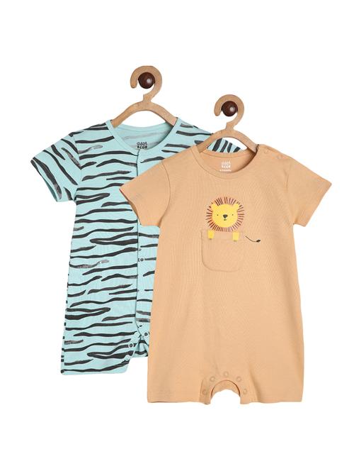 kids pack of 2 printed romper - 22108778 - Very Small Image - 1