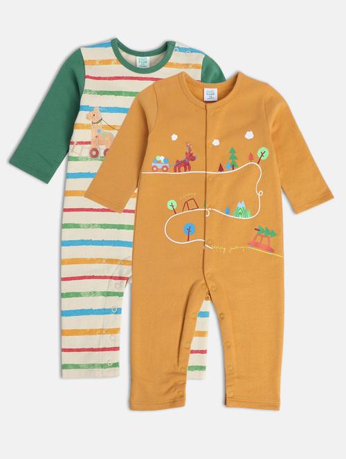 kids pack of 2 printed romper - 22108786 - Very Small Image - 1