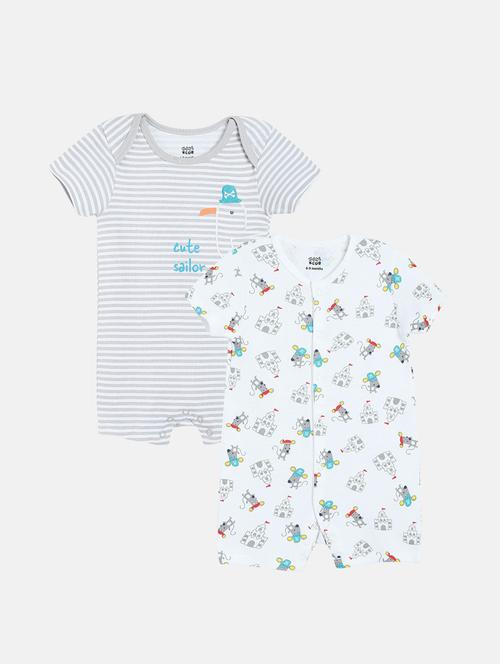 kids pack of 2 printed romper - 22108789 - Very Small Image - 1
