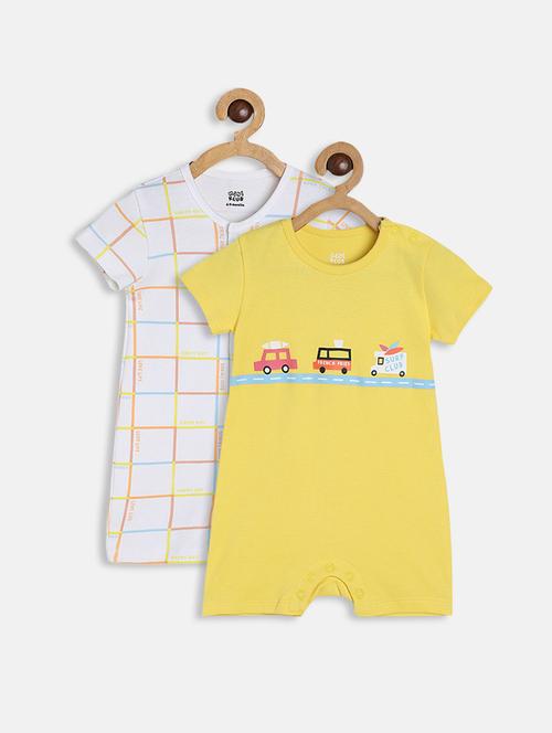 kids pack of 2 printed romper - 22108803 - Very Small Image - 1