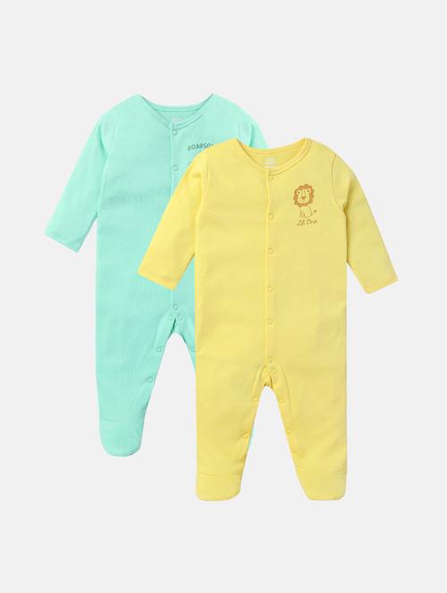 kids pack of 2 printed long sleeve onesies - 22108816 - Very Small Image - 1