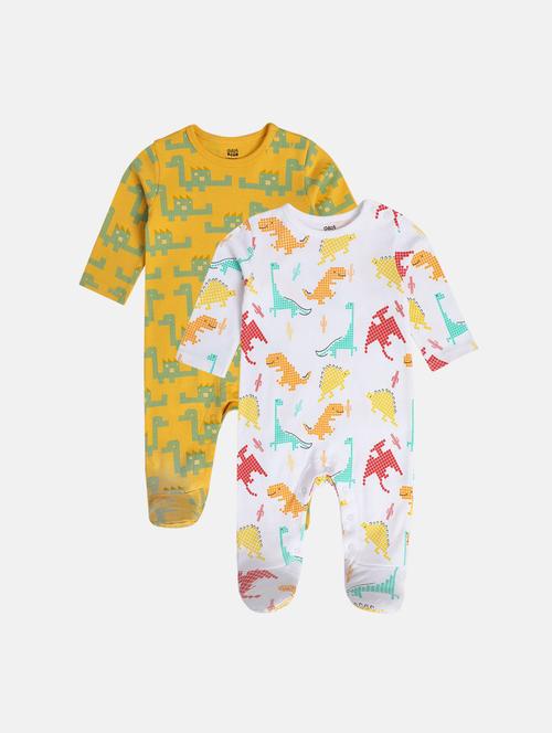 kids pack of 2 printed onesies - 22108823 - Very Small Image - 1